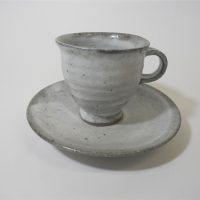 【玖山窯】作品 ”灰釉コーヒー碗” 伝統製法